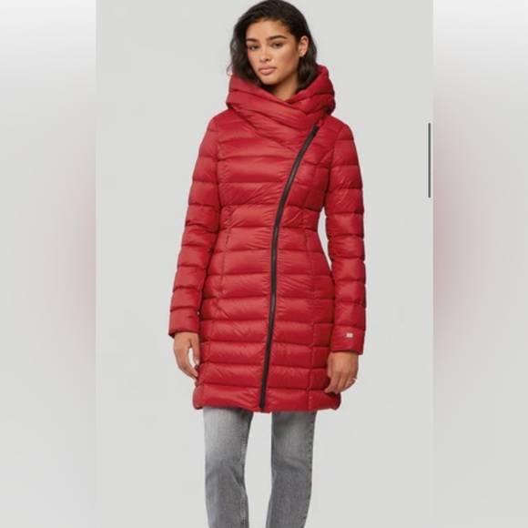 Soia & Kyo Karelle - TD Down Puffer Jacket Ruby Color - Brand New - Picture 6 of 11